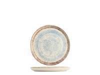 Brotteller Aus Steingut Sky Cm14, Blau Und Hellbraun, H&H