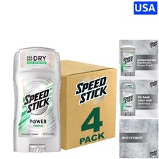 Long-Lasting Fresh Men's Deodorant - 3oz Stick, 4-Pack for 24 Hour Odor Control