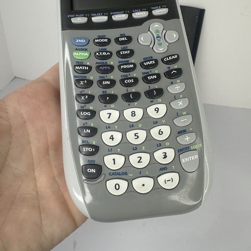 Texas Instruments TI-84 Plus Silver Edition Graphing Calculator w/ Cover Tested - Picture 2 of 5
