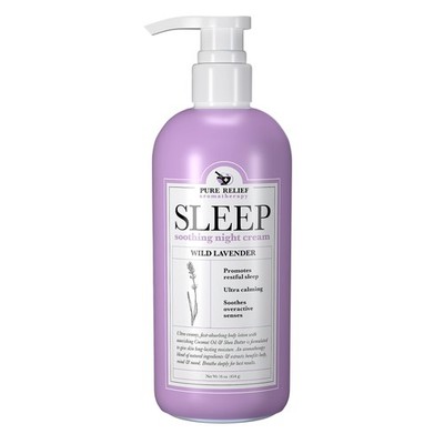 Lavender Sleep Body Cream 16 Ounce Magnesium Shea Butter Coconut Oil Cream