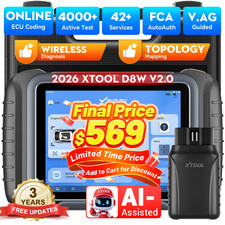 XTOOL D8W V2.0 Auto All System Diagnostic Sca...