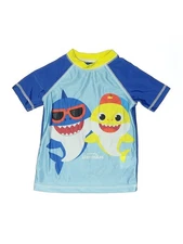 Pinkfong Girls Blue Short Sleeve Top 2T