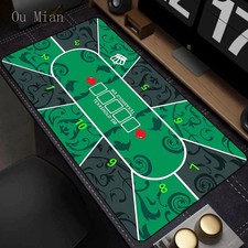 Poker-Layout-Matte Tischmatte Filz grün Gami...