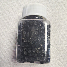 Micro Beads 5mm Silicone Lined for Hair Extensions 1000Pcs