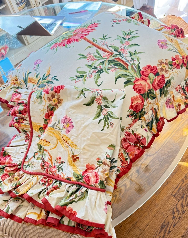 Par de almohadas con volantes Brunschwig de colección “Couronne Imperiale” ZZ645 Foto 2 de 4