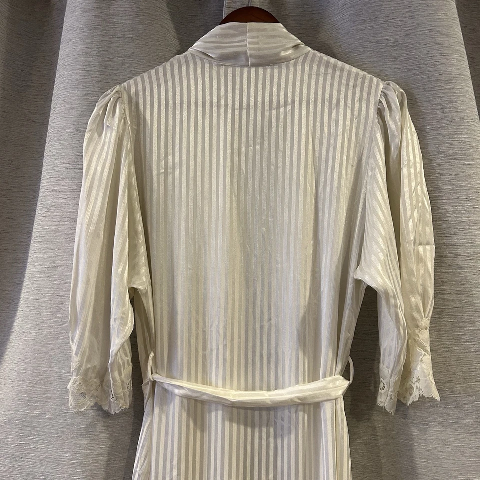 Винтажный Christian Dior в полоску белье халат размер маленький - Изображение 4 из 4