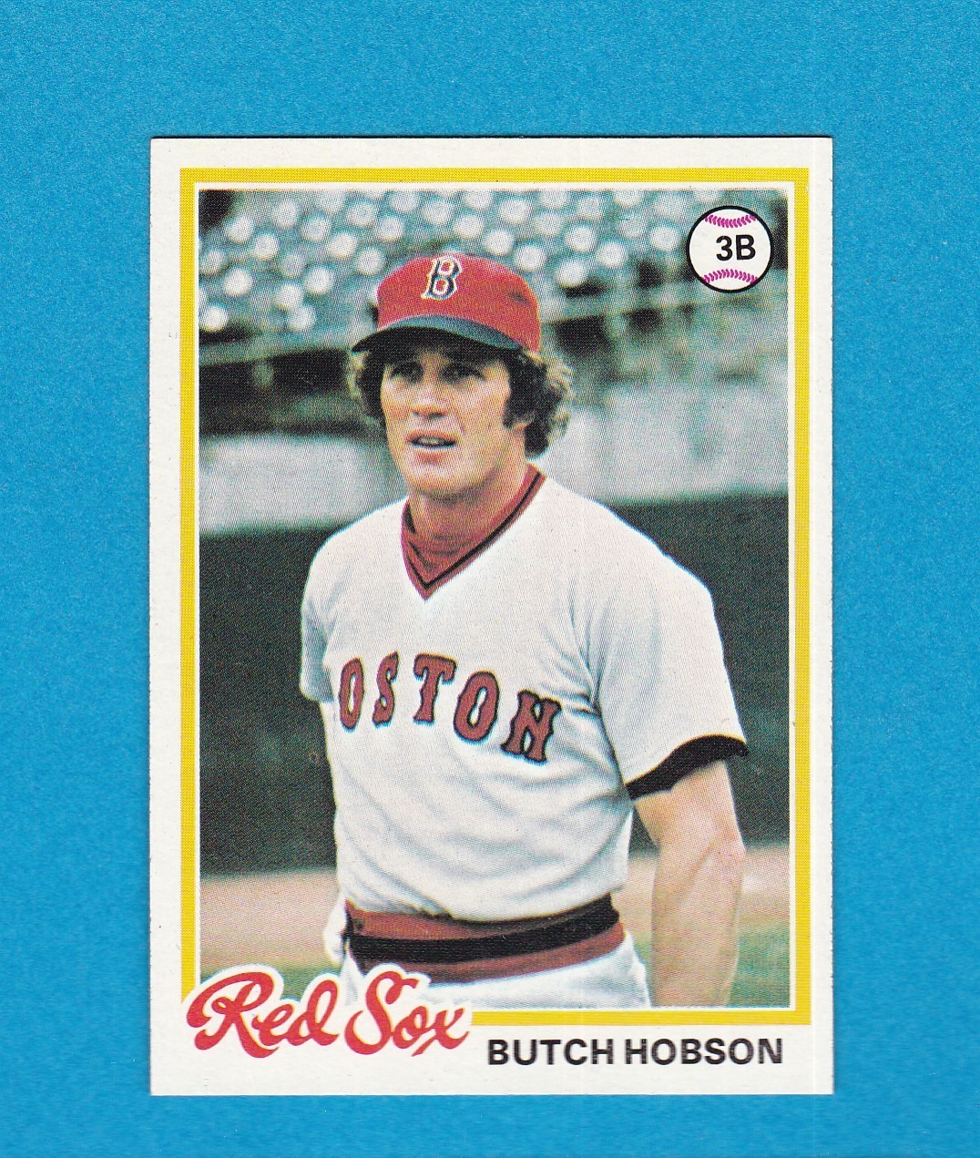 1978 TOPPS BASEBALL SET BREAK 155 BUTCH HOBSON RED SOX NM/MT+