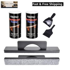 2 Pack High-Speed Shuffleboard Sand Set with Shuffleboard Brush, 14 Oz Shuffl...