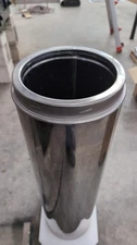 Simpson Duratech 8" Diam Stainless NEW OPEN BOX Steel Double Wall Chimney 36" le