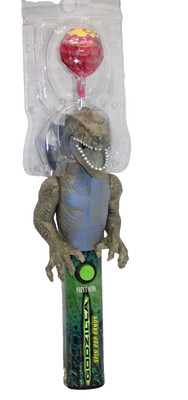 Vintage Godzilla Lolly Pop Spin Candy Toy Figure Working 1998 NOS Chupa Chups