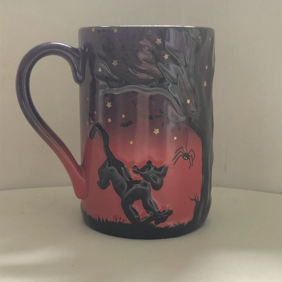 Winnie The Pooh Disney Mug Silhouettes Eeyore Tigger Halloween Bats Cauldron 3d - Image 3 of 4