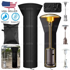 89''H Patio Heater Cover Waterproof Standup Round Tall Heater Cover with Zipper