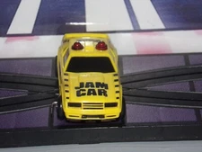 Vintage Used Tyco TCR Jam Car 500 Jam Car - Yellow / Black HO Scale Slot Car