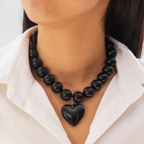 Handmade Heart Pendant Necklace Collar Necklace for Women - Picture 3 of 17