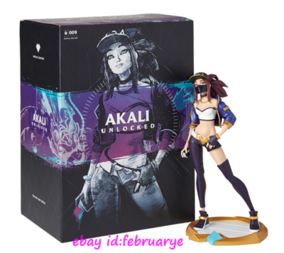 New Authentic Limited League of Legends K/DA Akali Unlocked Statue