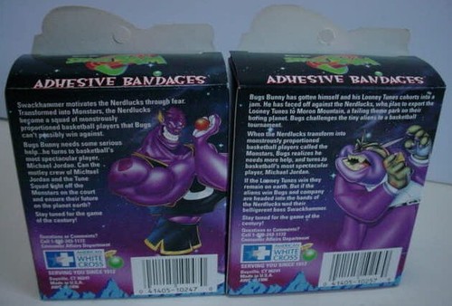 Taz Tasmanian Devil SPACE JAM figure 1996 + 2 Box Bandages Jordan - Picture 14 of 20