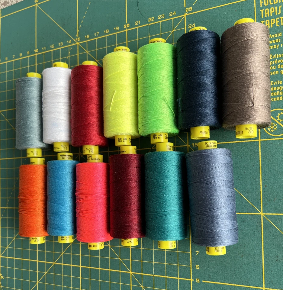 13x 300m Gutermann MARA 30 Top Stitch Thread, MIXED COLOURS - Image 3 of 3