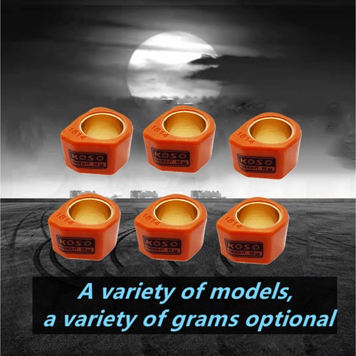 8g GY6 125 150cc Performance Variator Slider Weights Scooter Moped 18X14 - Picture 1 of 4