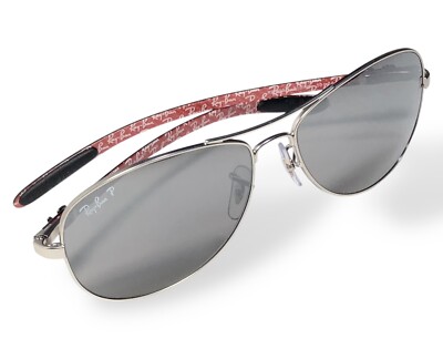Ray Ban RB8301 019/N8 Carbon Fibre Sunglasses Polarized Gray