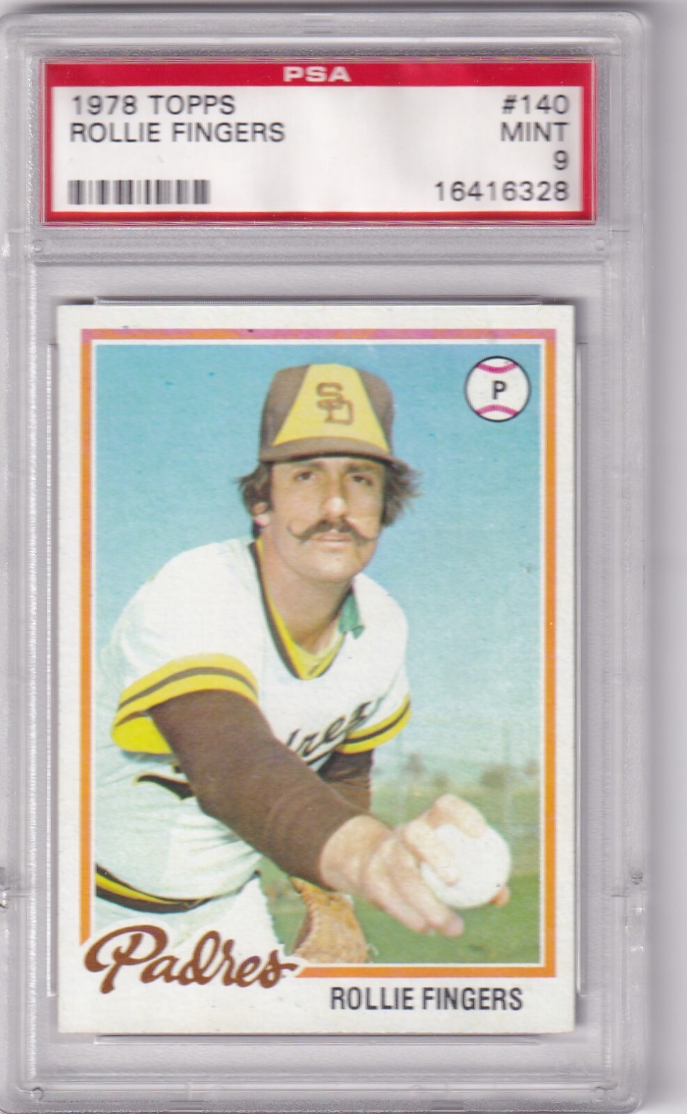 1978 TOPPS ROLLIE FINGERS #140 PSA 9 MINT