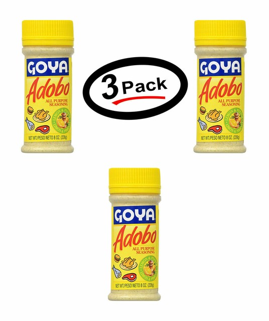 3 pack GOYA ADOBO ALL PURPOSE SEASONING LEMON & PEPPER LIMON Y PIMIENTA