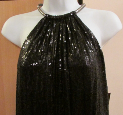 laundry black sequin dress Laundry By Shelli Segal Women's black sequin cocktail party dress Size 6 formal