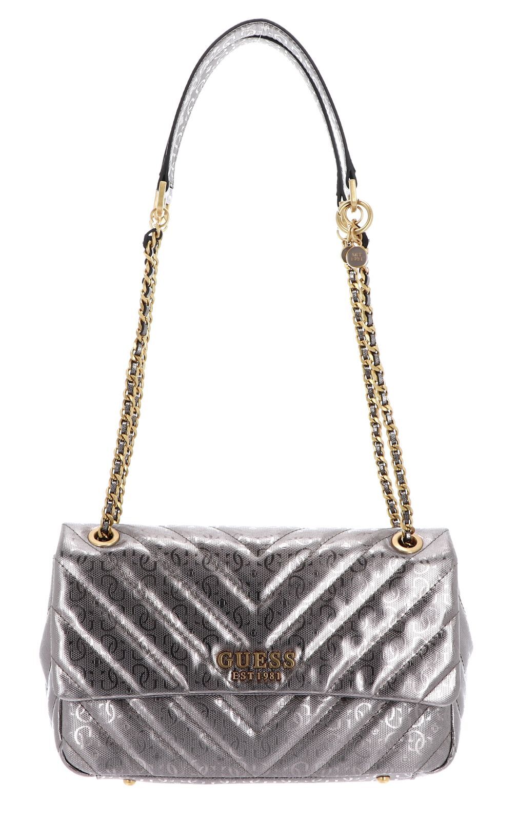 GUESS shoulder bag Jania Convertible Crossbody Bag Pewter
