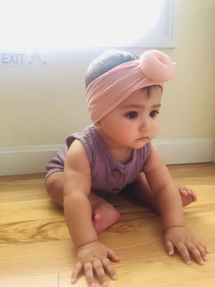 Baby bun headband 2025