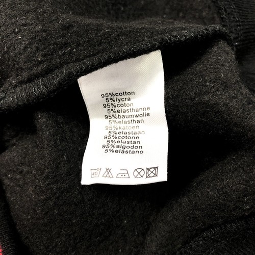 Legends Paris Herren schwarz Logo Hoodie groß Retro Sport gestreift - Bild 8 von 9