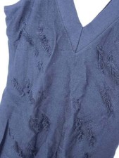 GUESS Dress Women's Size Medium Little Black Knee Length Flapper Style Fringe