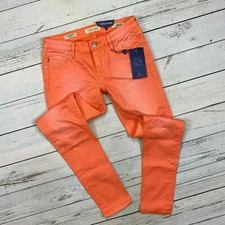 Vigoss The Jagger Skinny Jeans Size 25 Womens Tangerine Orange VCC-P7721A