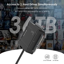 36TB USB 3.0 to Dual Bay SATA Adapter: Expand Storage & Simplify Backup