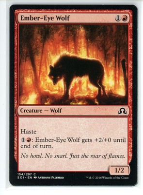 EMBER-EYE WOLF Shadows Over Innistrad #154 SOI(NM)(MTG)