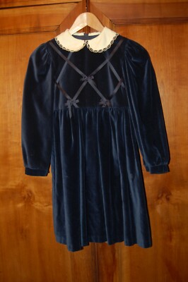 Mädchen Kleid - Farbe dunkelblau - siehe Größen - gebraucht
