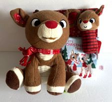 Rudolph The Red-Nosed Reindeer Set with Stuffed Rudolph, Rattle and Soft Book