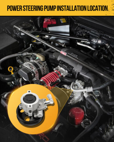 Power Steering Pump for Ford 1990-1996 F-150; F-350; Bronco 1990-1997 F-250 - Picture 7 of 19