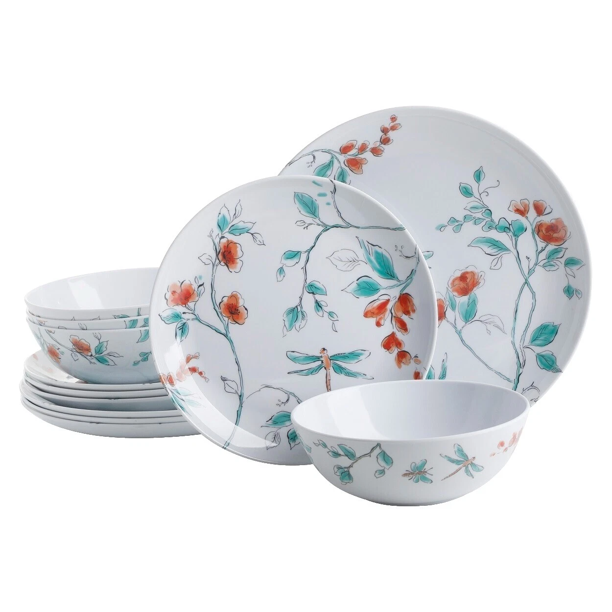 Melamine Floral Dinner Service Sets