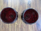 Avon Cape Cod Red Ruby Glass Wine Goblet Stemware 4 1/2" Set of 2 — photo 2