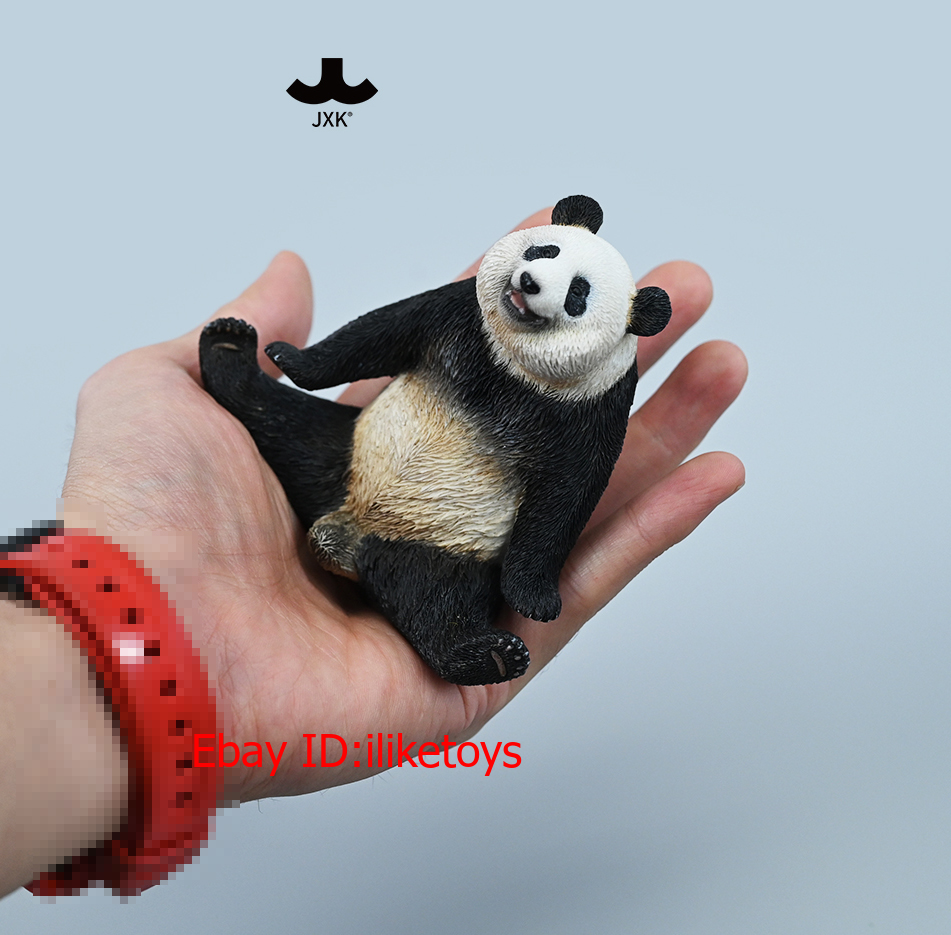 JXK Meng Lan Panda With Tree Trunk Platform 1/12 Scale Resin