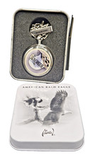 Avon Eagle Majestic Flight Al Agnew Exclusive Edition Pocket Watch New In Tin