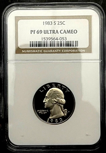 1983-S Clad Washington Quarter NGC PF69 UCAM ULTRA CAMEO