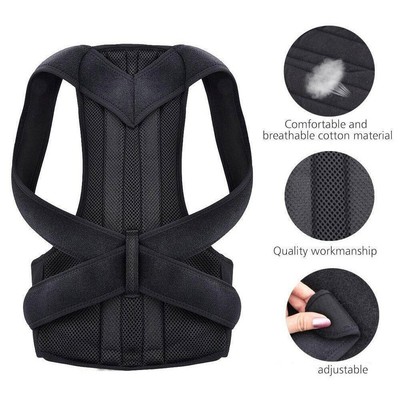 Back Brace Posture Corrector For Women & Men Excellent Support Belt  Full V0P5