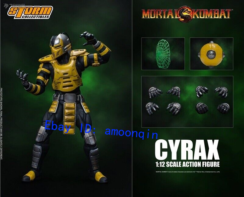 3PCS Storm Toys Mortal Combat Ninja SMOKE & CTRAX & SEKTOR 1