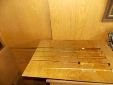 (5) Ice Fishing Rods  25.5"- 48" W/FREE Ice Skimmer  12/25