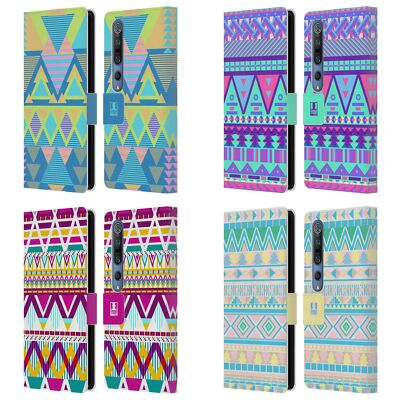 HEAD CASE DESIGNS CANDY TRIBAL LEATHER BOOK WALLET CASE COVER FOR XIAOMI PHONES