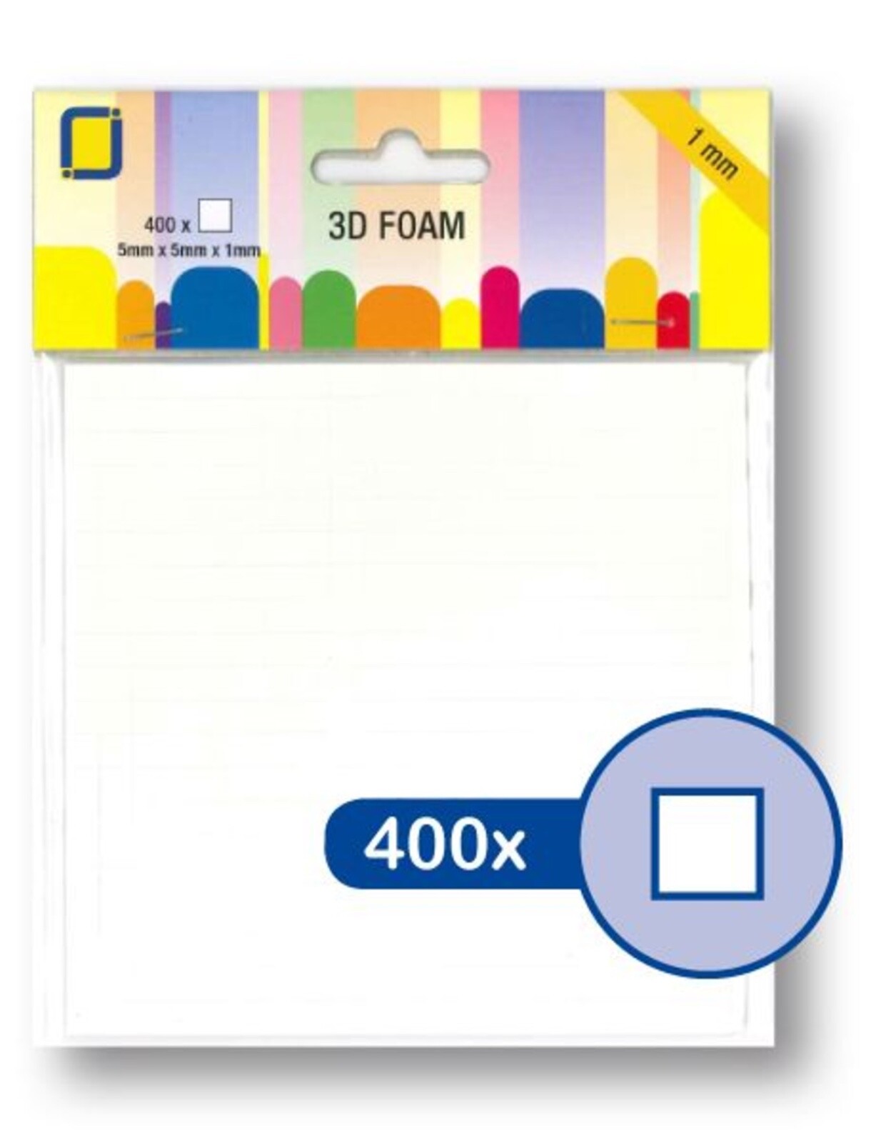 Jeje Produkt 1mm Double Sided Adhesive Foam Pads 400 Pieces Birthday Card Making