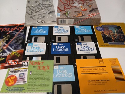 Dark Legions - Big Box PC Game 3.5'' HD Disk Version Strategic Simulations Inc