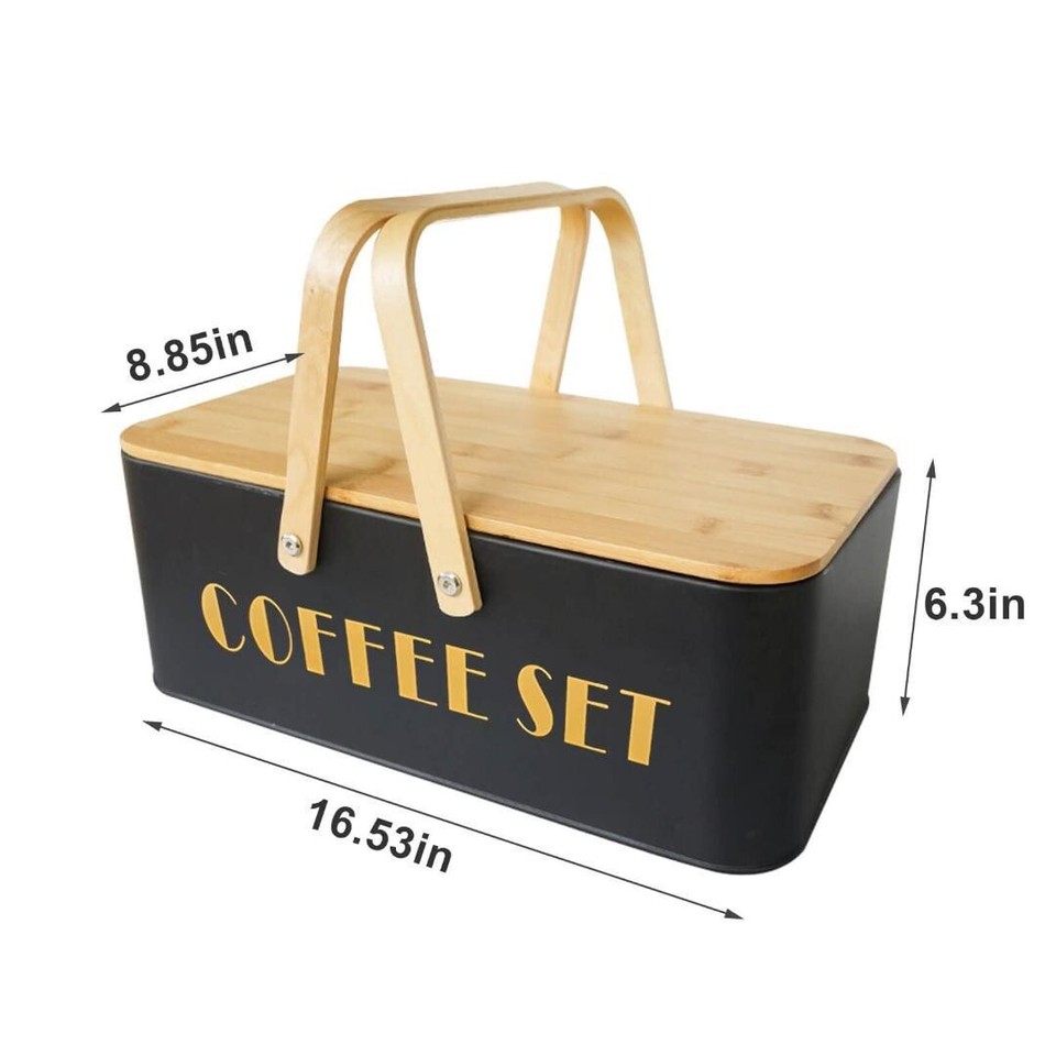 Generic Pourover Coffee Maker Set Coffee Kettle Scale Ceramic Black