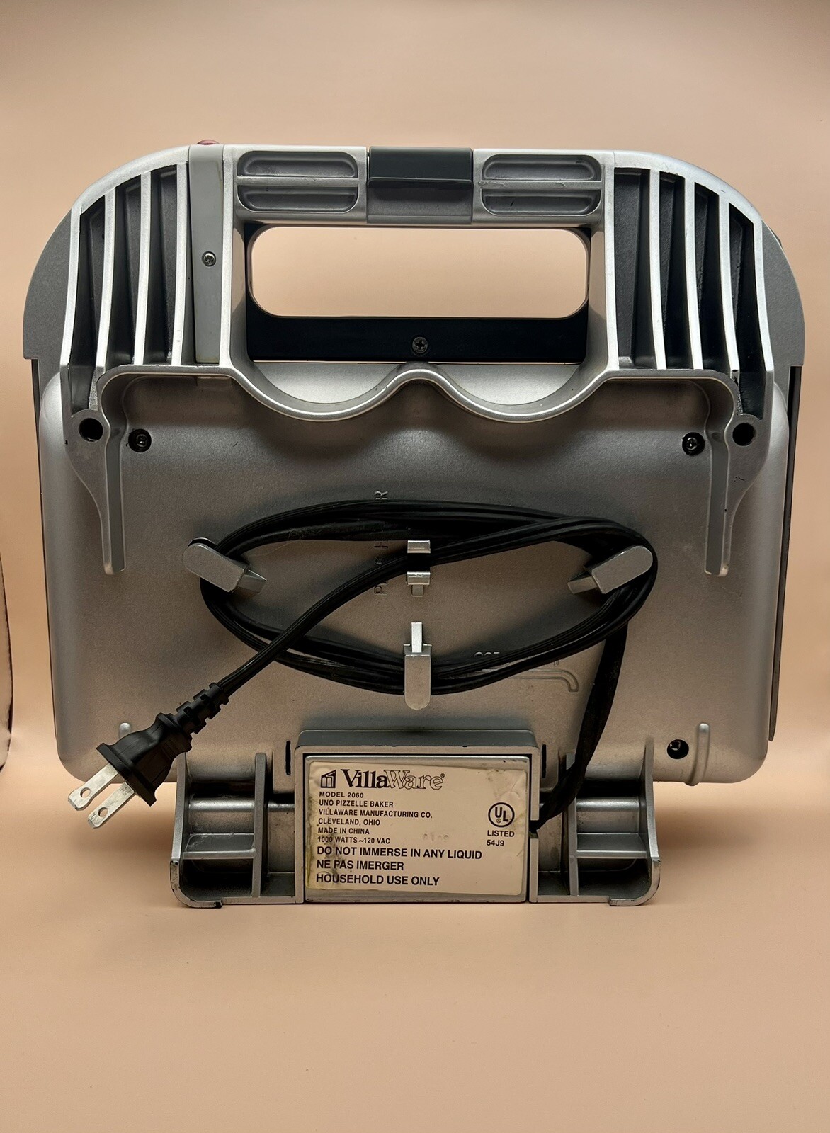 Villaware Uno Pizzelle Baker Waffle Maker Model 2060 eBay