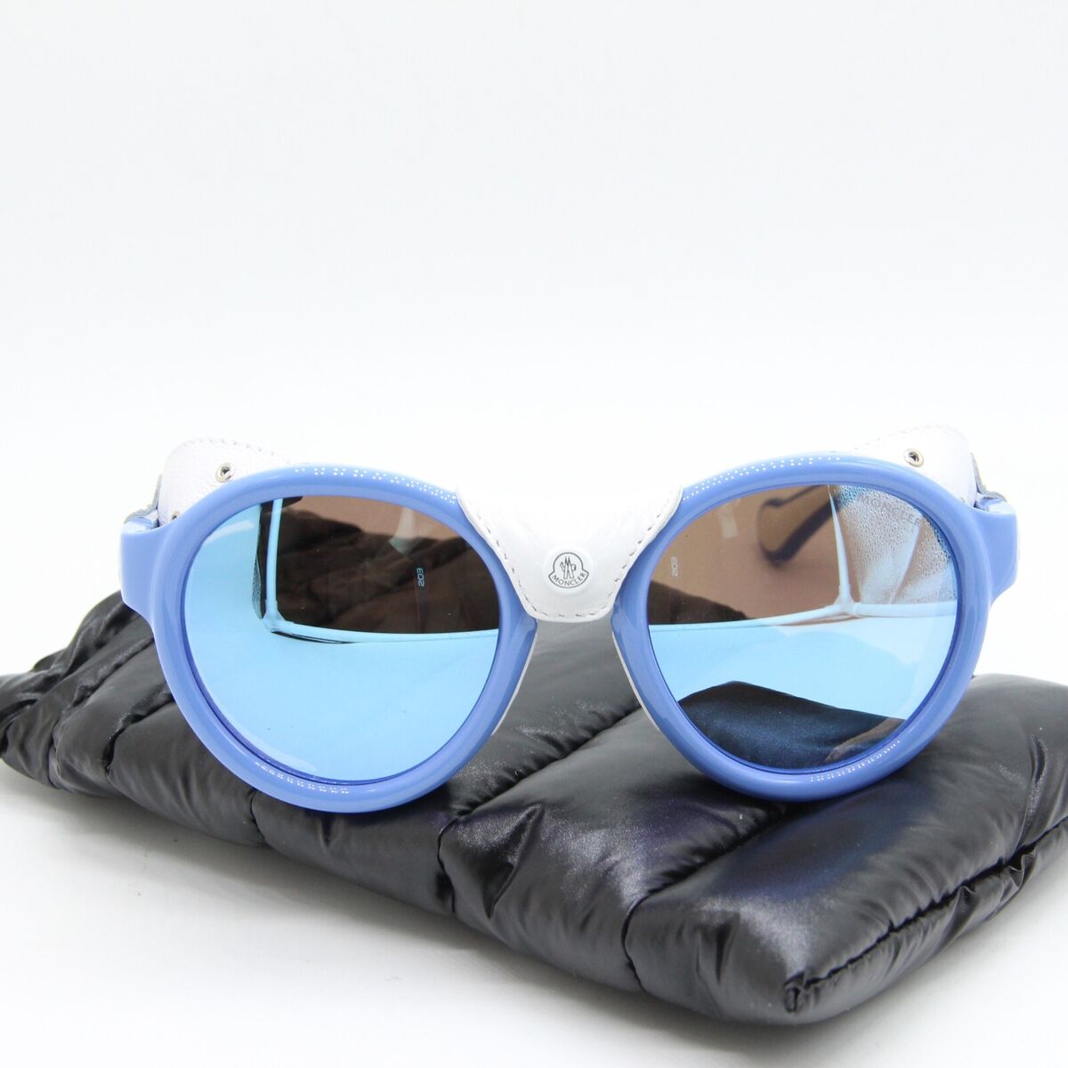 NEW MONCLER ML 0046/S 84C BLUE MIRROR AUTHENTIC SUNGLASSES W NEW MONCLER ML 0046/S 84C BLUE MIRROR AUTHENTIC SUNGLASSES W